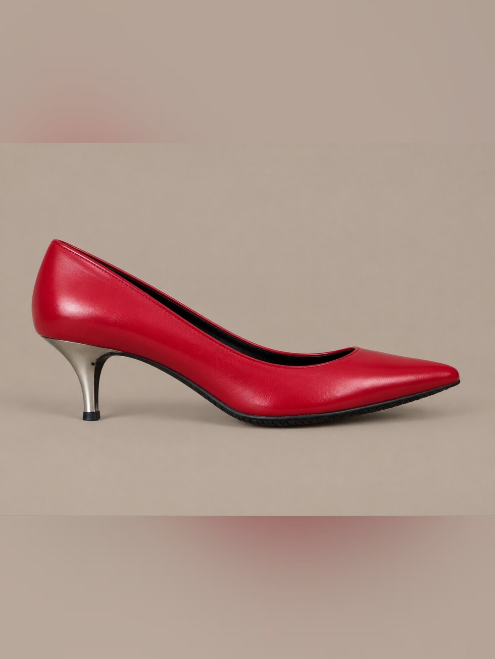 BC Footwear Red Pointed-Toe Pumps